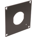 CANFORD PLAQUE DE CONNEXION MODULAIRE UNIVERSAL 1x découpe fiche Fischer fibre optique, gris foncé