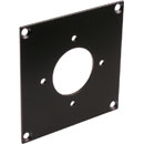 CANFORD PLAQUE DE CONNEXION MODULAIRE UNIVERSAL 1x découpe fiche Lemo triax, noir