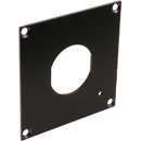 CANFORD PLAQUE DE CONNEXION MODULAIRE UNIVERSAL 1x découpe fiche Fischer fibre optique, noir
