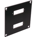 CANFORD PLAQUE DE CONNEXION MODULAIRE UNIVERSAL 2x découpe SC coupleur fibre optique, noir
