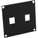 CANFORD PLAQUE DE CONNEXION MODULAIRE UNIVERSAL 2x découpe LC coupleur fibre optique, noir