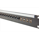 CANFORD PANNEAU DE CONNEXION FIBRE OPTIQUE 1U 1x24 SC SIMPLEX MM, noir