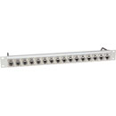 CANFORD PANNEAU DE CONNEXION ETHERCON 1U 1x16, CAT6A RJ45 traversant, gris