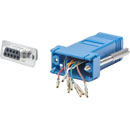 ADAPTATEUR A MONTER SUB-D 9pts femelle-RJ45, bleu