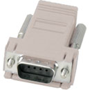 ADAPTATEUR A MONTER SUB-D 9pts mâle-RJ45, gris