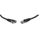 CORDON CAT6A BLINDE RJ45-RJ45-0.5m, noir