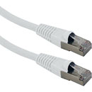 CORDON CAT6A BLINDE RJ45-RJ45-0.5m, blanc