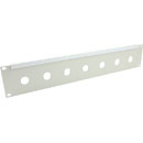 CANFORD PANNEAU DE CONNEXION 2U droit, 7x découpe embase Lemo Triax PSA.3T, gris clair