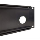 CANFORD PANNEAU DE CONNEXION 2U droit, 3x découpe fiche Fischer Triax 1051 DS/DSR, noir