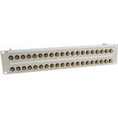 CANFORD PANNEAU DE CONNEXION BNC 12G/4K 2U, 2x20, gris clair, or