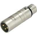 ADAPTATEUR 3FX-3MX XLR femelle 3pts - XLR mâle 3pts, phase inversée