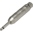 CANFORD XJ CONVERTISSEUR SYM./ASYM. "en ligne", niveau bas, XLRF vers jack mono 6.35mm