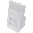 CANFORD MODULE AV économique, connecteur RJ45 CAT6, demi module, blanc