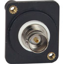 CANFORD SERIE-D EMBASE BNC 75 ohms, à souder, trous M3 taraudé M3, noir