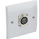 CANFORD PLAQUE DE CONNEXION GB 1-gang, 1x femelle XLR, plastique