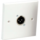 CANFORD PLAQUE DE CONNEXION GB 1-gang, 1x mâle XLR, plastique