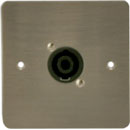 CANFORD PLAQUE DE CONNEXION UK 1-gang, 1x NL4MP, nickel satiné