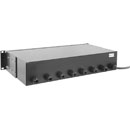 CANFORD BOITIER DE CONNEXION TERMINAISON SUR SITE incliné rack 2U 8 x fiche Lemo SMPTE FXW.3K, noir