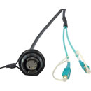 CANFORD FIBRECO HMA Jam nut bulkhead connector, 2-channel, MM, with SC fibre tails, 500mm