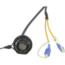 CANFORD FIBRECO HMA Jam nut bulkhead connector, 2-channel, SM, with SC fibre tails, 500mm