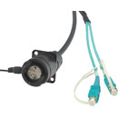 CANFORD FIBRECO HMA XLR bulkhead connector, 2-channel, MM, with SC fibre tails, 500mm