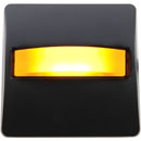CANFORD SIGNE LUMINEUX LED plaque noire, LED ambre