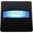 CANFORD SIGNE LUMINEUX LED plaque noire, LED bleue
