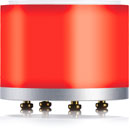 YELLOWTEC YT9301 LITT 50/35 haut.35 MODULE LED rouge, diam 51mm, haut.35mm, argent/rouge