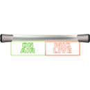 SONIFEX LDD-40F2ONA-MCL SIGNE LUM. LED SIGN affleurant,double, 2x 200mm, "On Air""Mic Live", cc 7-36v
