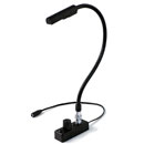 LITTLITE L-1/18A LAMPE COL DE CYGNE 18", ampoule incandescente, variateur, fixation BNC, sans alim.