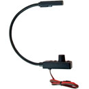 LITTLITE L-5/18-LED-BLUE LAMPE COL DE CYGNE 12", LED, inter., cordon fixe, fix.arrière