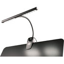 K&M 12295 LAMPE COL DE CYGNE À VARIATEUR pince ressort, alim.secteur/piles, 2x 6 LED