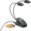 K&M 12270 TWIN HEAD LAMPE COL DE CYGNE pince ressort, alim.secteur/piles, 2x 4 LED, 2x 1400 lux