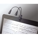 K&M 12244 DOUBLE2 LED FLEXLIGHT LAMPE COL DE CYGNE pince ressort,alim.sect/piles, 2x2 LED, 2x1300 lux