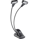 K&M 12273 DOUBLE4 LED T-MODEL FLEXLIGHT LAMPE COL DE CYGNE pince ressort, alim.sect/piles, 2x4 LED