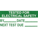 ETIQUETTES "Tested for electrical safety"