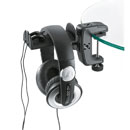 K&M 16085 SUPPORT CASQUE installation en surface, tournant noir