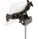 K&M 19795 SUPPORT POUR TABLETTE montage fileté 3/8", pour dim.63-242mm x 102-189mm, noir