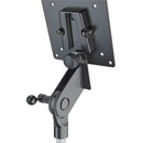 K&M 19685 SUPPORT ECRAN pour VESA 75-100, vis de serrabe manivelle, filetage 3/8"