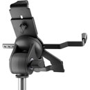 K&M 19744 SUPPORT POUR TABLETTE fixation 3/8", pour dim.150-330mm x 158-280mm, plastique bio, noir