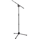 K&M 21010 BOOM STAND Folding legs, 1030-1730mm, two-piece 420-730mm boom, die-cast base, black