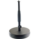 K&M 23325 PIED POUR SOL/TABLE base ronde lourde avec insert anti-vibrations, 217-347mm, noir