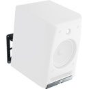 K&M 24166 SUPPORT D'ENCEINTE mural, charge max.15kg, serrage 150-220mm, incl.0-17°, pivot., noir