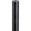 K&M 24653 PIED ENCEINTE sol, base carrée, charge 20kg, 1420-2420mm, vis de serrage, noir