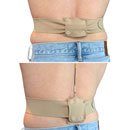 URSA POPPER POUCH With press fasteners, horizontal/vertical, small, beige