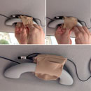 URSA POPPER POUCH With press fasteners, horizontal/vertical, large, beige