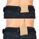 URSA POPPER POUCH With press fasteners, horizontal/vertical, large, beige