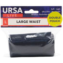 URSA LIVE STRAP Double pouch, large, black