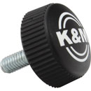 K&M 01-82-948-55 BOUTON DE SERRAGE M6 x 16mm, avec logo K&m