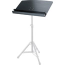 K&M 12335 PUPITRE D'ORCHESTRE noir, bois, avec étagère, 800 x 465mm